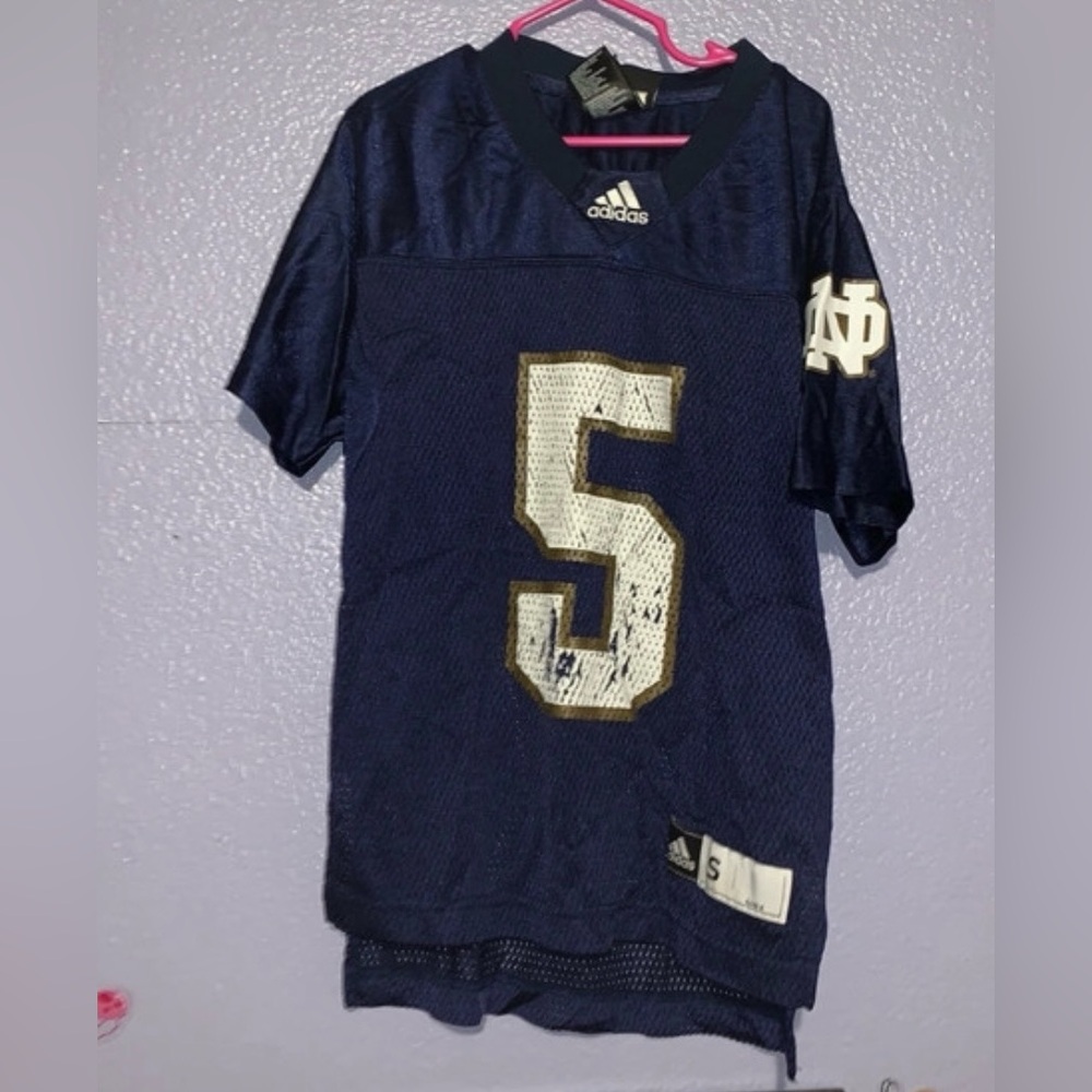 NFL Adidas Norte Dame mesh short sleeve football jersey